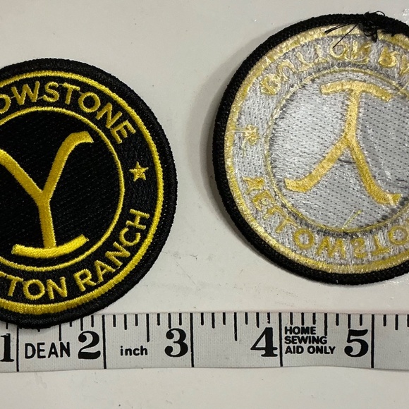 Yellowstone logo sew or iron on parches 2 for $12 - Picture 3 of 4